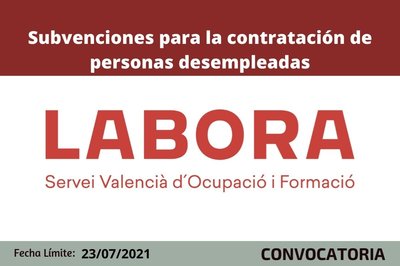Subvenciones contrataci�n de personas desempleados