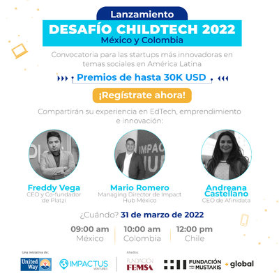 Lanzamiento Desafo ChildTech 2022 - Mxico Colombia