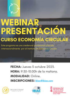 Webinar: presentación del curso cualificado en economía circular