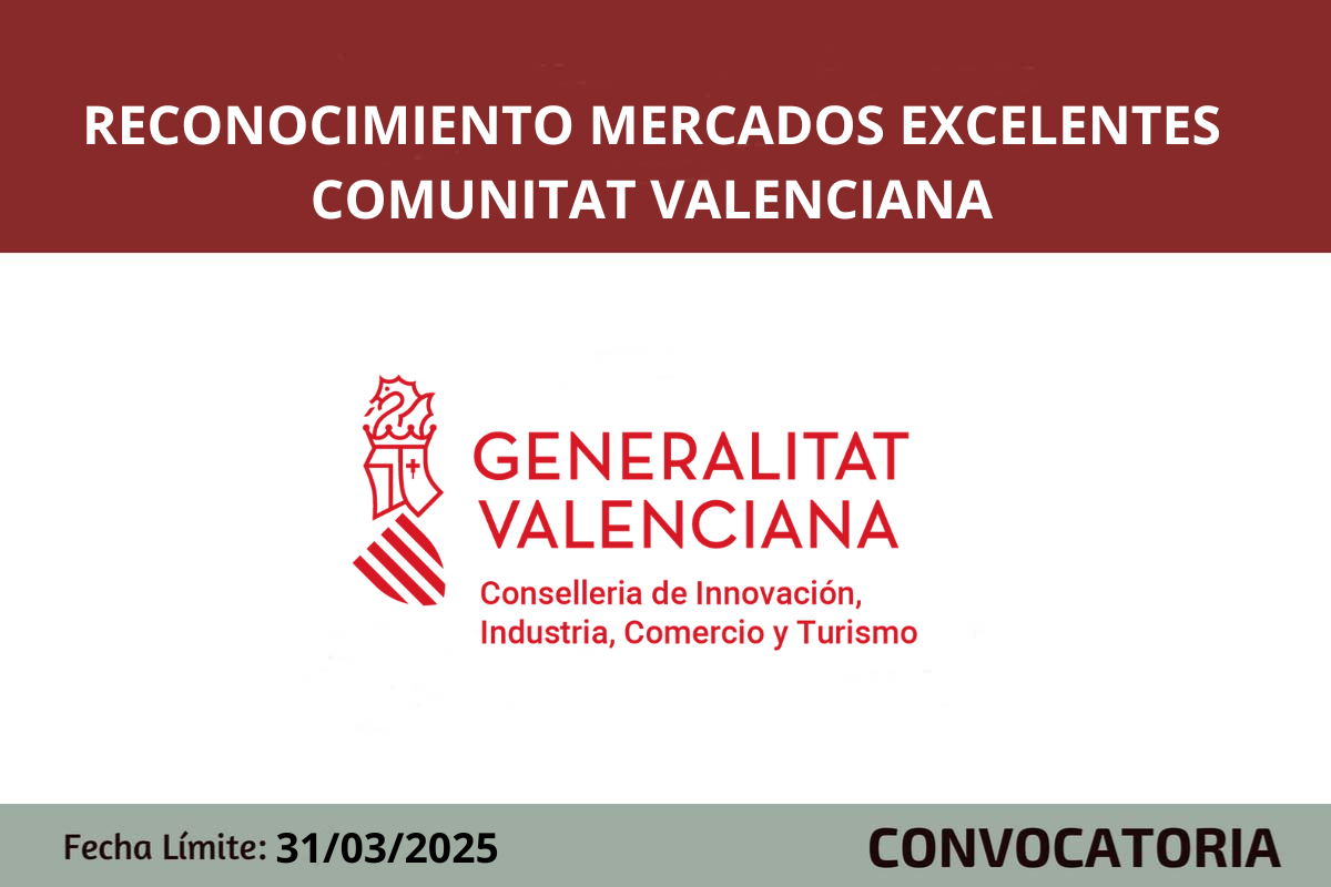 Reconocimiento Mercados Excelentes de la Comunitat Valenciana