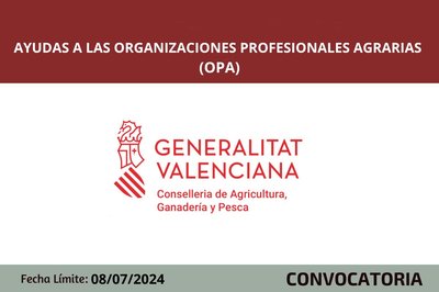 Ayudas a las organizaciones profesionales agrarias (OPA)
