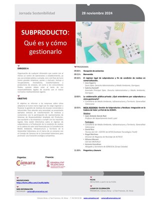 Jornada de sostenibilidad: El subproducto: Qu es y cmo gestionarlo