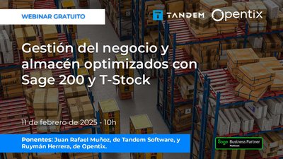 Gestin del negocio y almacn optimizados con Sage 200 y T-Stock