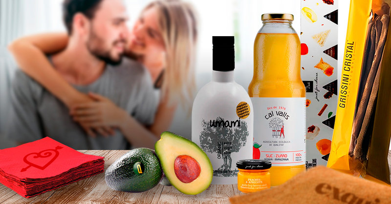 Pack desayuno gourmet romántico y saludable