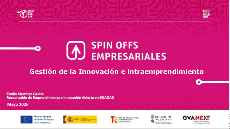 Ponencia Emilio Gestión de la Innovación e intraemprendimiento