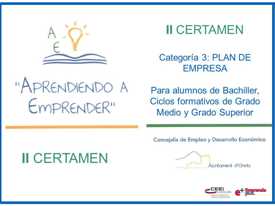 Aprendiendo a Emprender. II Categor�a 3