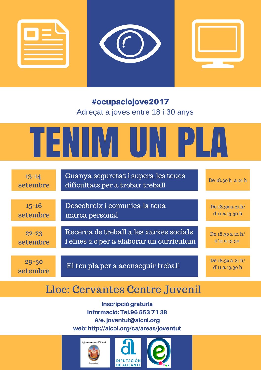 TALLERES PARA LA BÚSQUEDA DE TRABAJO