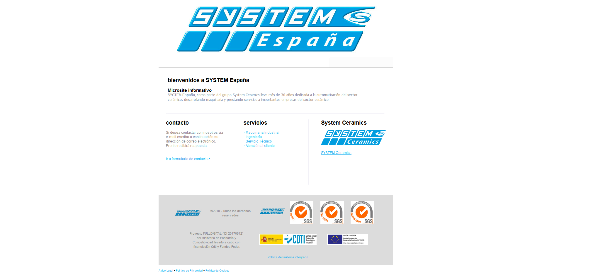SYSTEM ESPA�A S.A.