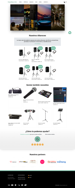 alquiler equipos de sonido online