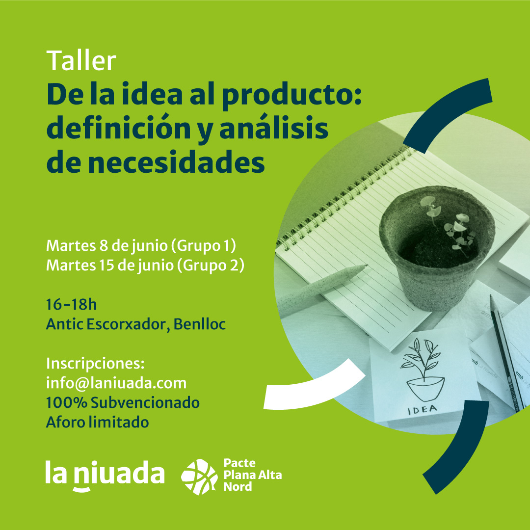 Taller: De la idea al producto: definicin y anlisis de necesidades