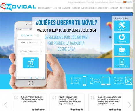 ¿Quieres liberar tu móvil? Fácil, ecónomico y rápido en Movical.net